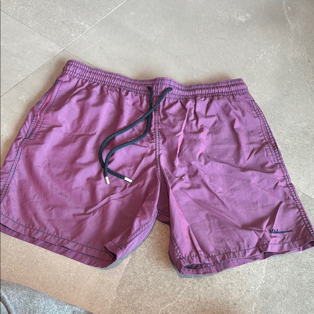 Vilebrequin Purple Swim Trunks Elastic Waist
